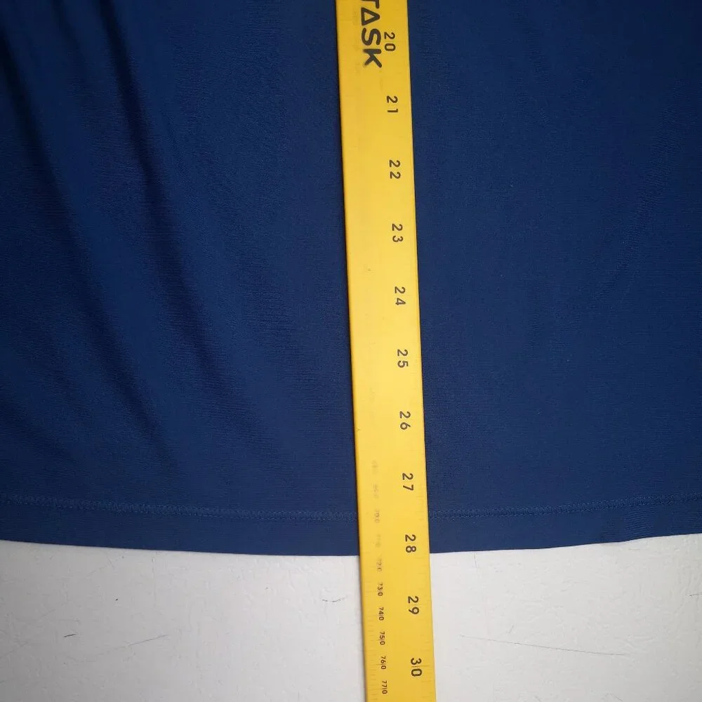 Under Armour Fitted Ladies Size XL Blue Grey Mint Green Long Sleeve Polo - Picture 7 of 7